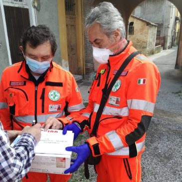 La Croce Verde aiuta l’amministrazione comunale nella distribuzione di mascherine e buoni spesa